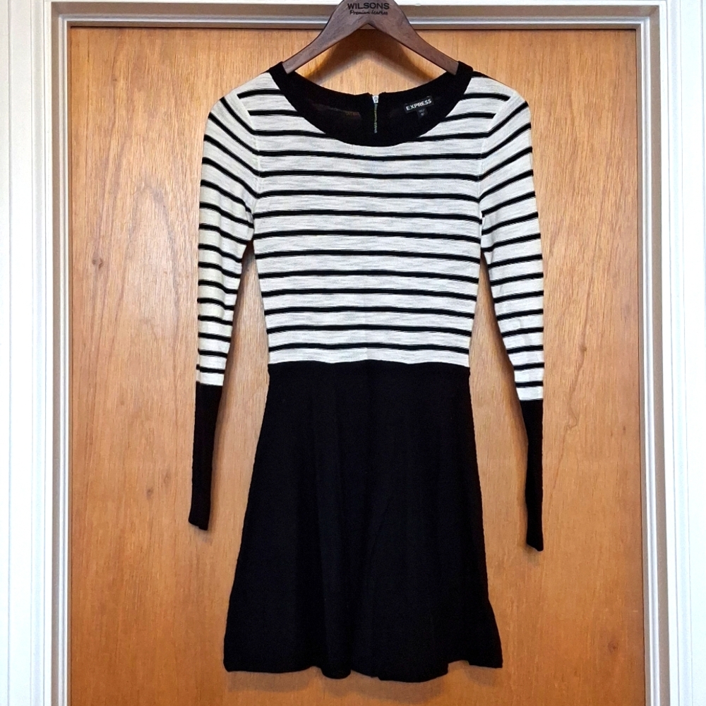 Express Black & White Dress